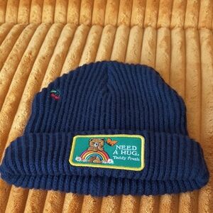 Teddy Fresh Navy Beanie with 'Need A Hug' Patch